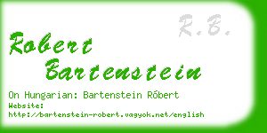 robert bartenstein business card